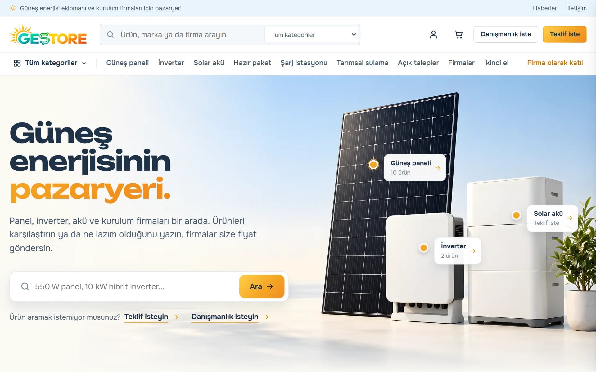 GES Store, Web sitesi